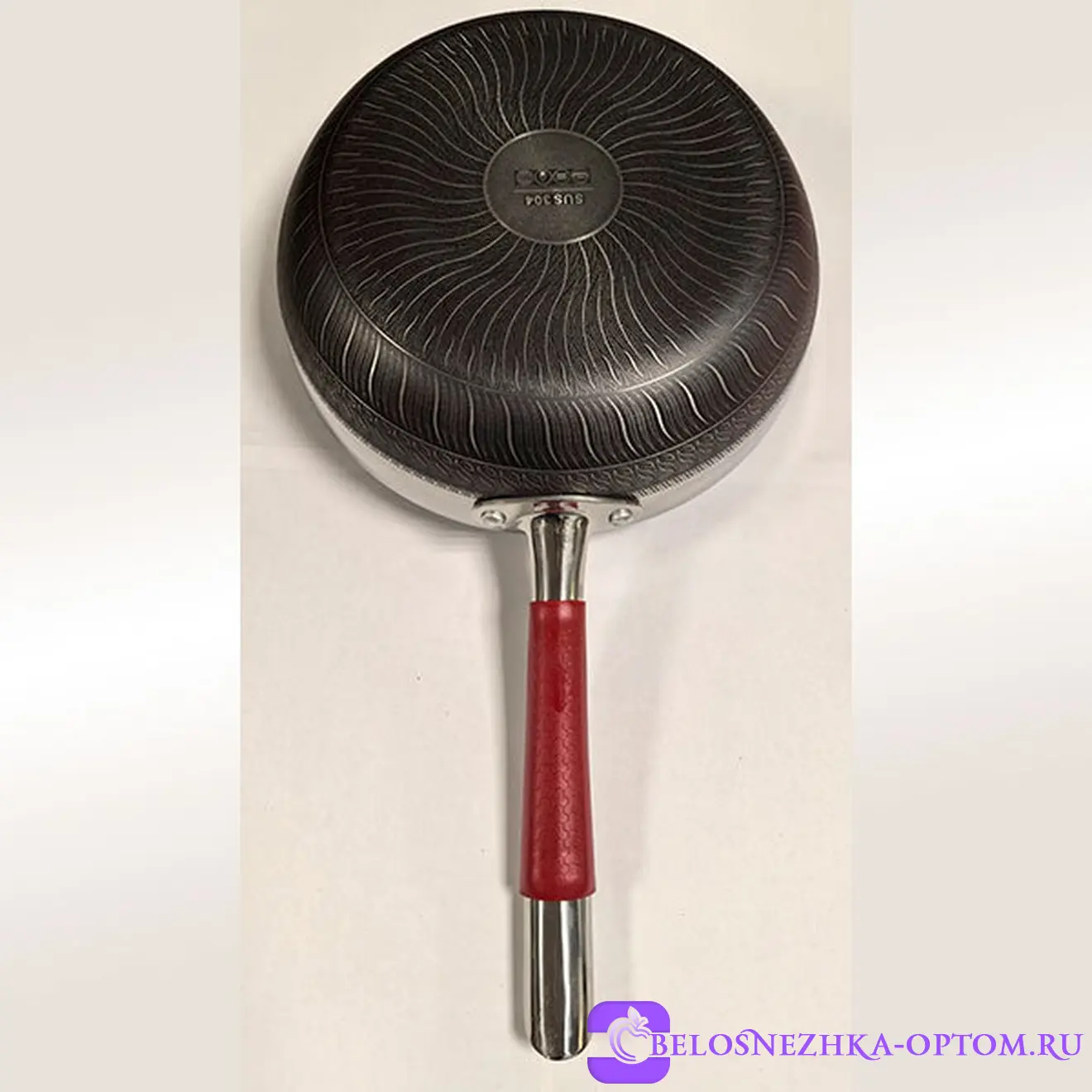 Сковородка с двойной гравировкой 24см